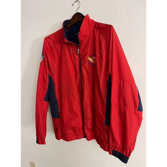 Ralph Lauren RLX Windbreaker Jacket XL Red US Open 2012 Logo Volunteer Mens - Picture 6 of 15